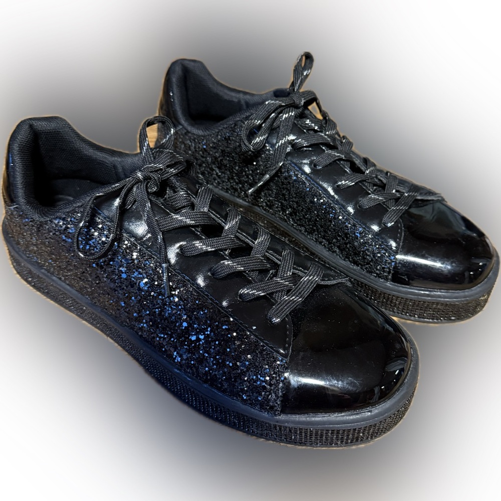 Uubaris Women’s Glitter Tennis Sneakers 8.5